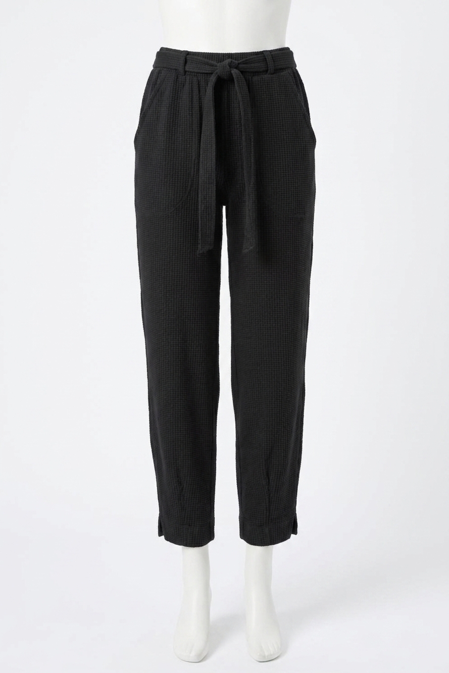 NEW LILLA P belted pant in black